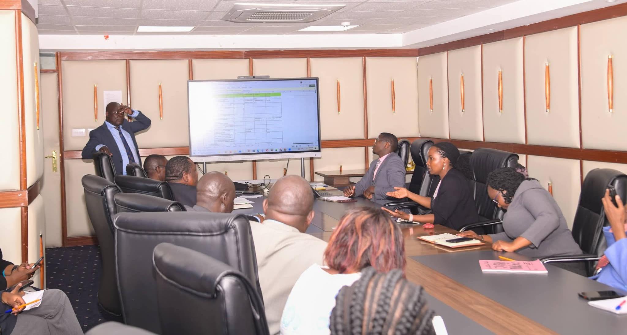 Forestry officials during Forestry Perfomance Review meeting.