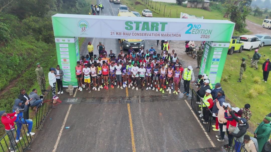 participants of the 2nd Edition of the Mau Forest Conservation Marathon