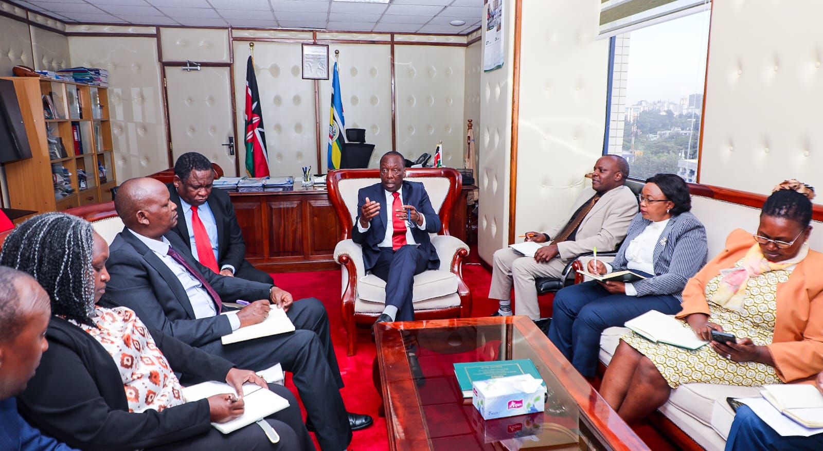 Ps forestry and state department official during a readiness debrief ahead of KICP conservation 10th Edition.