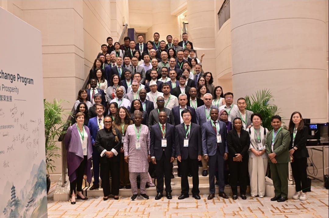 Forestry Principal Secretary Mr. Gitonga Mugambi alongside China's Dignitaries during the Ecological Civilization Flagship Knowledge Exchange Programme in China.