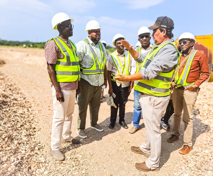 Forestry PS Mr. Gitonga Mugambi with members of the Kenyan delegation during a site visit to the NCT Forestry Agricultural Co-operative mill in Richards Bay, South Africa, on 11 November 2025, as part of the Public Forest Concessions Exposure Visit to learn from South Africa’s cooperative forestry model.  