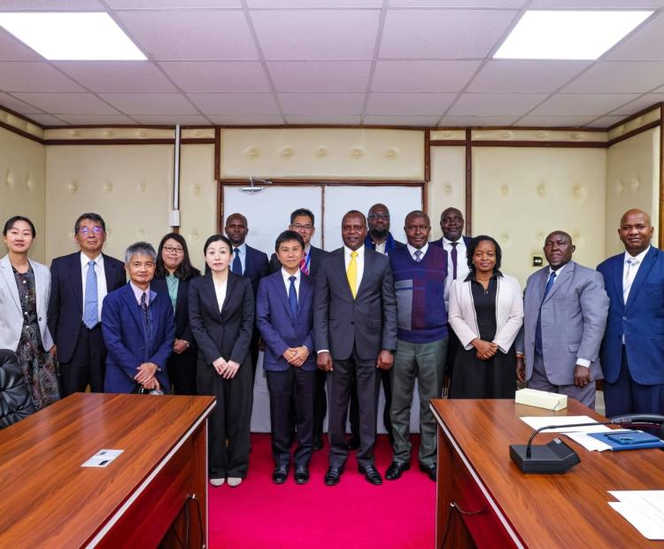 State department officials led by Forest Development Secretary Mr George Taurus and Japan International Cooperation Agency officials led by Mr. Kurimoto Masaru.