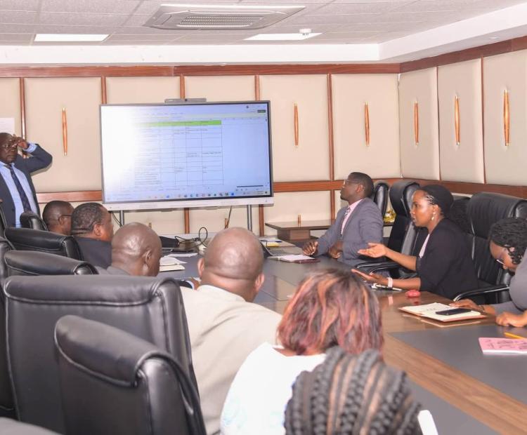 Forestry officials during Forestry Perfomance Review meeting.