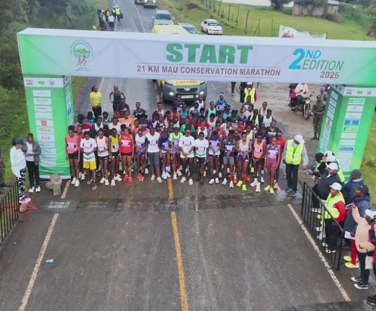 participants of the 2nd Edition of the Mau Forest Conservation Marathon