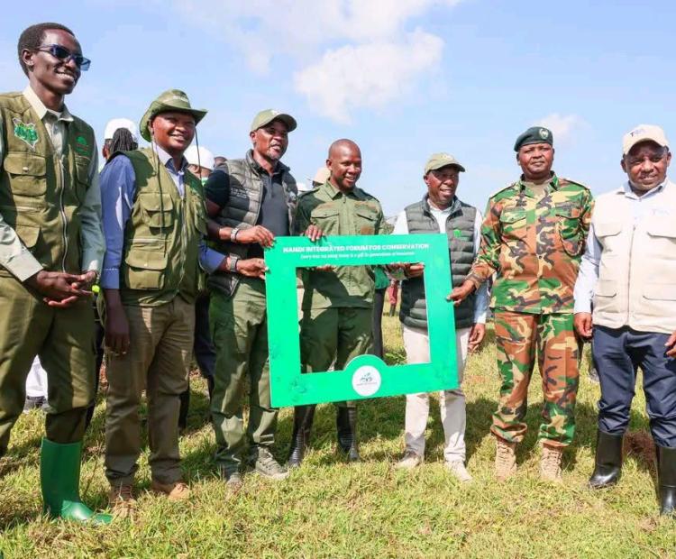 Senior goverment officials from various ministries and department together with the ambassador for the 15Bllion tree programme campaign 