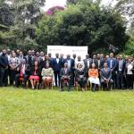 Principal Secretary Mr. Gitonga Mugambi and KEFRI CEO Dr. Jane Njuguna with other stakeholders after the National  Bamboo Stakeholders’ Breakfast Meeting 